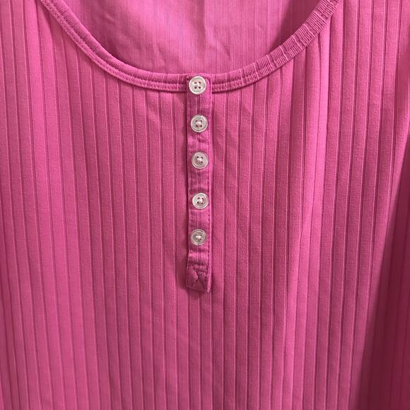 💥Bobbie Brooks Ladies Pink Blouse Tank Top Women’s size Large pretty barbiecore - Picture 2 of 7